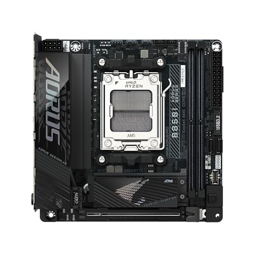 Image of GIGABYTE B850I AORUS PRO AMD AM5 Mini-ITX Motherboard, Support AMD Ryzen 9000 /8000 /7000 Series, DDR5, 8+2+1 Power Phase, 2X M.2, PCIe 5.0, USB-C, WIFI7, 2.5GbE LAN, EZ-Latch, 5-Year Warranty