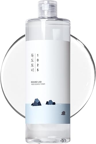 ROUND LAB 1025 Dokdo Toner de 16.91 onzas líquidas, control de aceite y reduce el exceso de sebo, tónico facial exfoliante suave, agua de mar