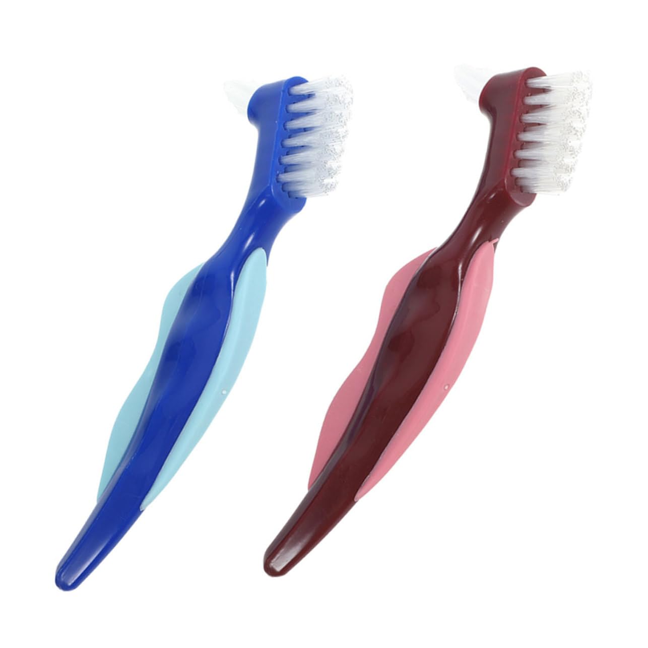 5 set Spazzola Per La Pulizia Delle Protesi Dentarie Spazzola Morbida Flessibile Per Adulti Spazzolini Pulisce Pulisce Pulisce Spazzolino Da Denti Con 2 pezzi * 5