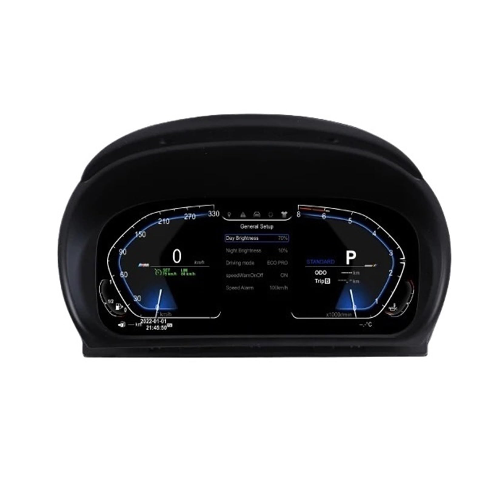 Head Up Display Auto Adatto per BMW Serie 3 E90/E91/E92/E93 2005-2012 Cruscotto digitale LCD con lettore di strumenti virtuali per auto(2005-2012)