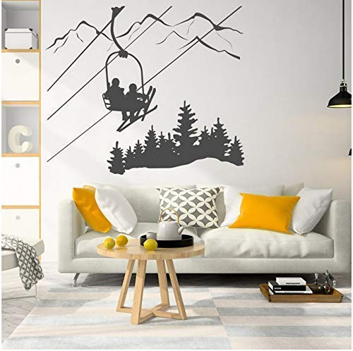 Wandaufkleber 'Ice Mountain' - 58x85 Cm, Abnehmbar & Wasserdicht | Motiv Für Wohnzimmer, Schlafzimmer & Büro