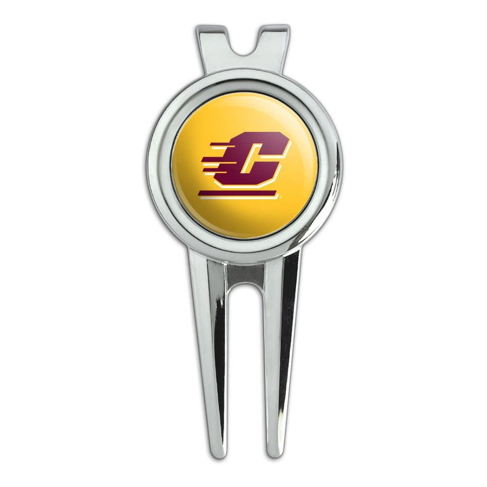 GRAPHICS & MORE Central Michigan University Secondary Golf Divot Repair Tool and Ball Marker
