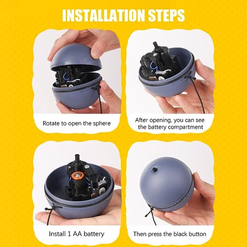 Bola de brinquedo para gato com rolamento automático | Bola inteligente com rotação automática - Bri