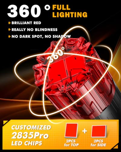 Image of Auxbeam 2026 B2 Series 194 LED Bulbs Red 168 2825 T10 W5W Bulbs