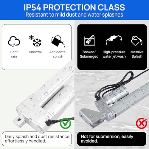 Actuador Lineal SEAFRONT de 12 V con interruptor de límite para elevación eléctrica 5
