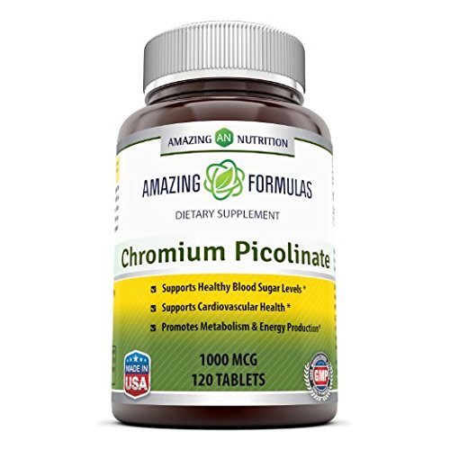 Amazing Nutrition Chromium Picolinate Supplement – Supports Healthy Weight Management & Healthy Metabolism
