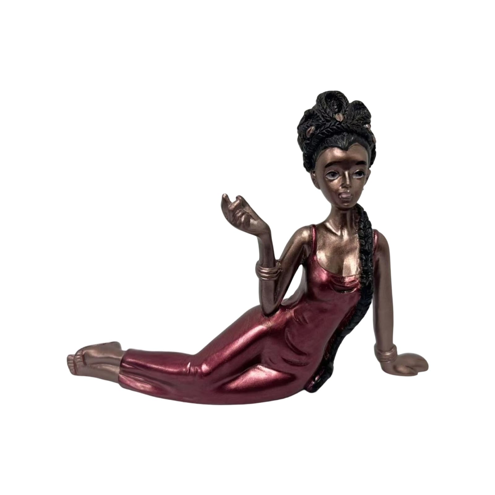 VlHpnpe Scented Stick Holder Resin Lying Lady Figurine Ornament Tabletop Bookshelf Mantels Display Contemporary Scent Stand