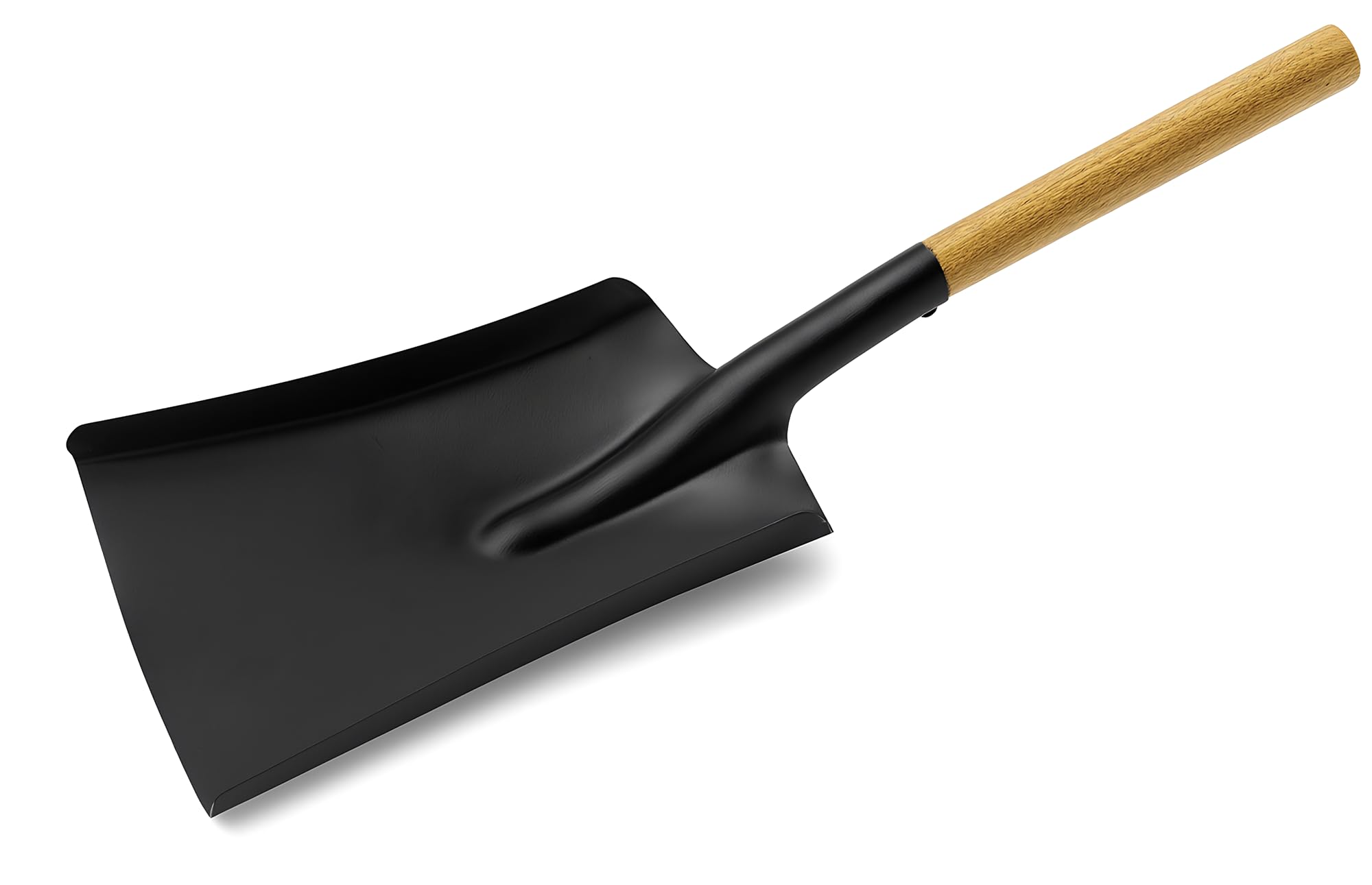 BH | 18.7" Coal Ash Shovel with Wooden Handle | Heavy Duty | Fireplace Shovel | Ideal for Digging, Gardening, Snow Shoveling, Ash Sweep, Builders Shovels, Landscaping, and Construction - by BEST HOUSE
