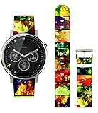 Ecute 20mm Quick-Release Leather Watch Band Strap for Galaxy Watch Active 2/Galaxy Watch 42mm/Galaxy...