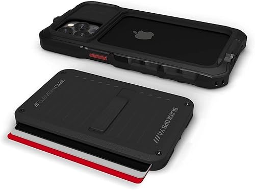 Miniatura 2 de Element Case Black Ops - Funda para iPhone 13 Pro Max, agresivamente resistente, táctica y a prueba de golpes, con cartera/tarjetero y soporte