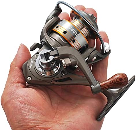 Mini molinete giratório, 5.2:1 Gear Metal Fishing Reel, 13+1BB Mo...