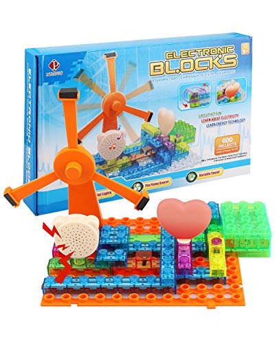PANTHEON Circuits for Kids STEM Science Electronic Circuit Kit Toy - 600 Projects for Age 8 9 10 11 12 to 15 Year Old - 64 Pieces