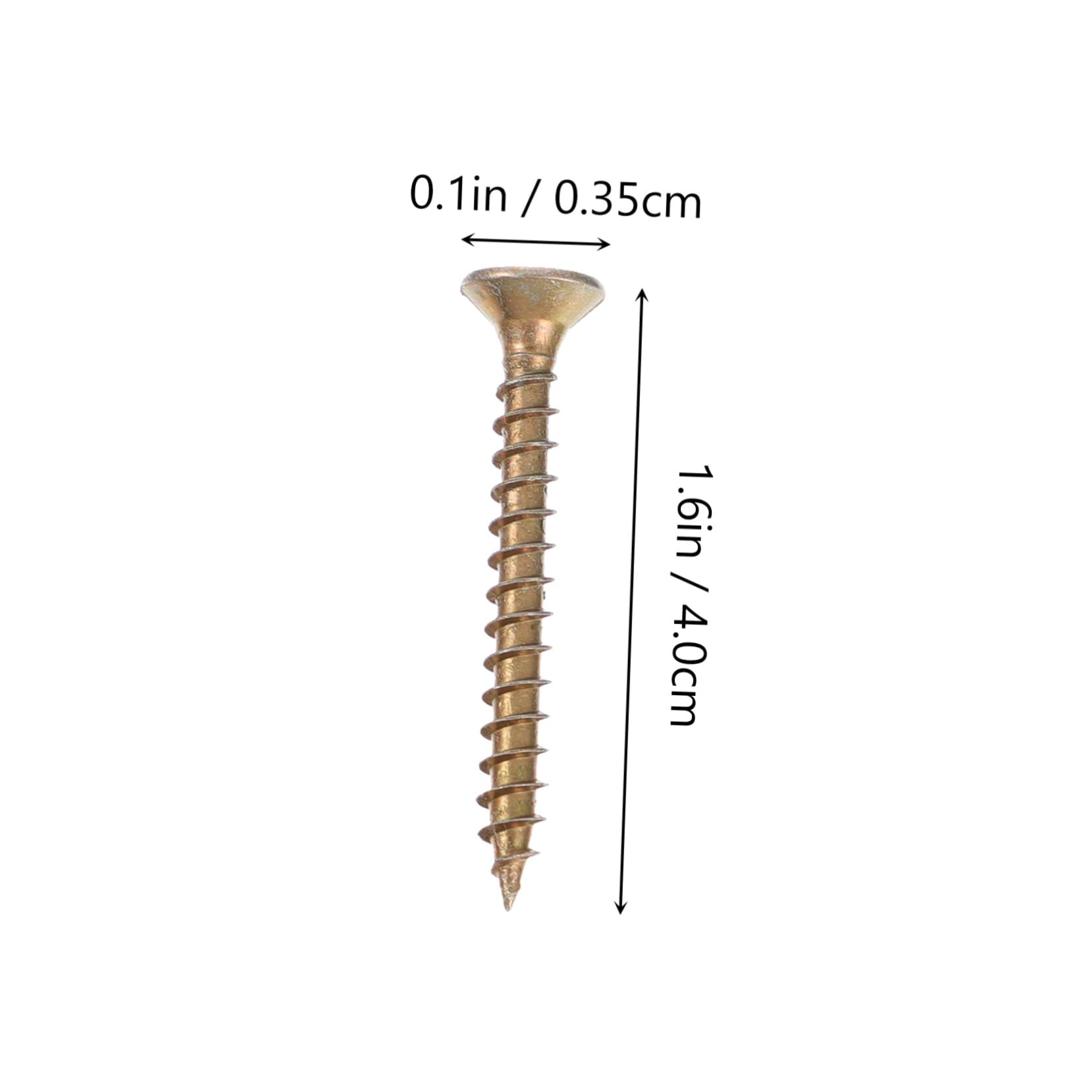 FUNOMOCYA Gold Tone Plasterboard Anchors Screws 100pcs Wall Anchor Kit Expansion Screws for Home Improvement