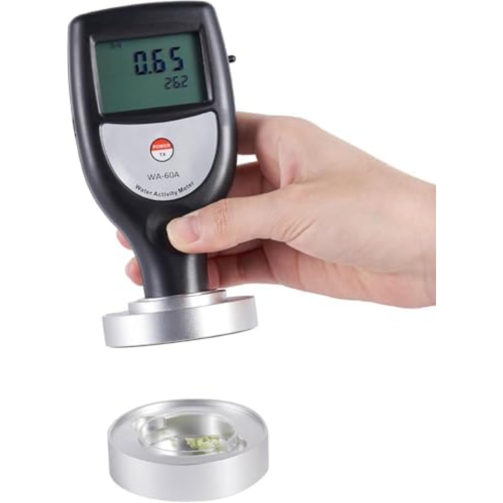 Misuratore di attività dell'acqua di precisione per test di umidità alimentare, dispositivo intelligente del sensore di umidità digitale, lettore accurato per ingredienti per panificazione, caseario e