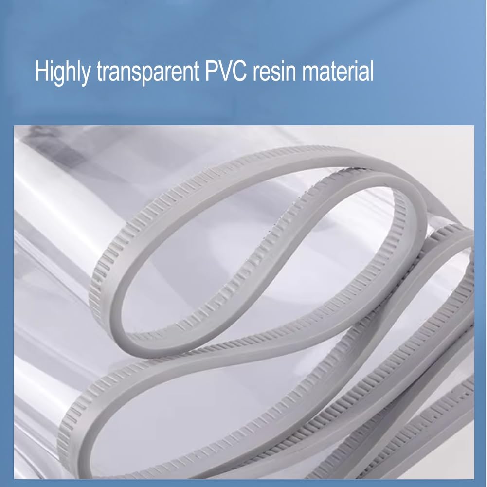 zktoermn Rideaux De Porte Transparents, Rideau De Séparation De Bande De PVC, Porte Blindée Magnétique De 3 Mm D'épaisseur, Convient pour Supermarché, Dépanneur(40x100cm/15.75x39.37in)