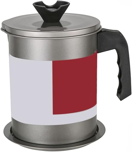 Miniatura 1 de Lata de almacenamiento de aceite lata de almacenamiento de aceite de filtro de residuos de acero inoxidable de gran capacidad de 14 litros con