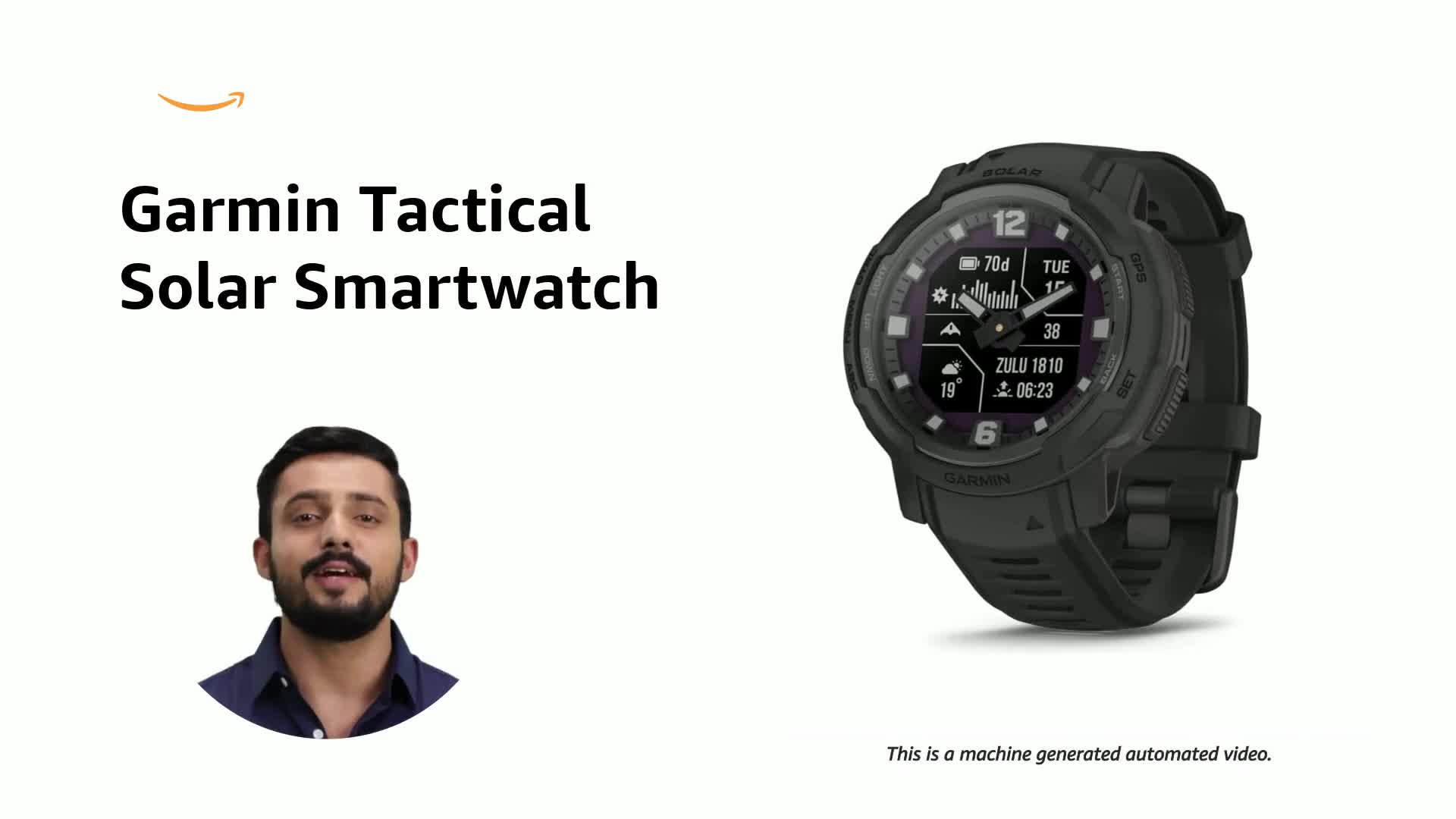 Garmin Instinct Crossover Solar - Tactical Edition, Rugged Hybrid