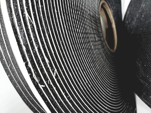 Image of Adhesive Foam Tape, Low Density Sound Proof Insulation Closed Cell Foam Seal Weather Stripping W 1 /8 inch (.125) x T 1 /4 inch(6 mm) x 75' Pack of 1 ROLL)