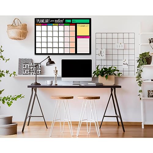 Quadro Planejamento Mensal/Planner Semanal 40x60cm Metal