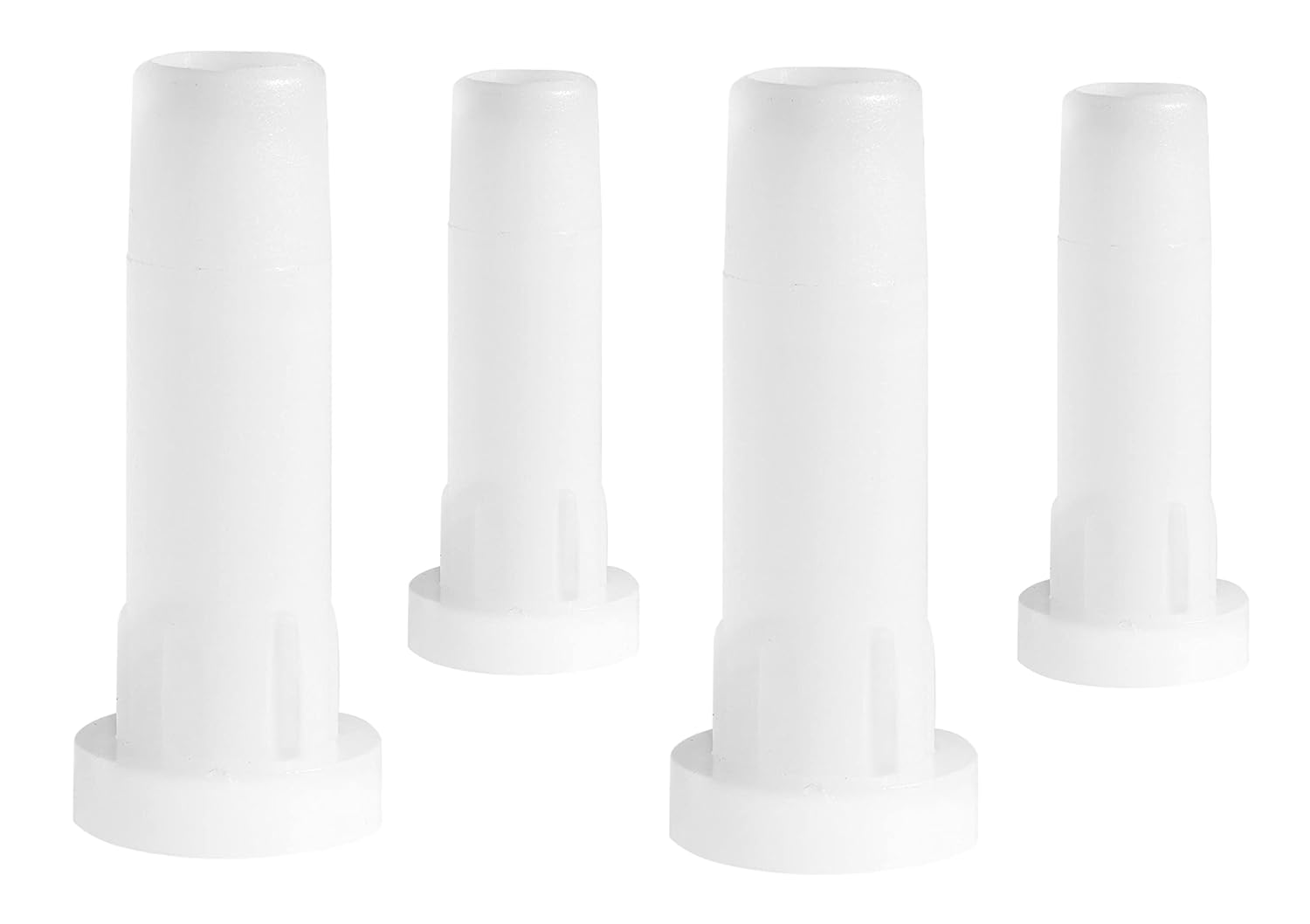 Bed Frame Caster Round Plastic Socket Sleeve Inserts, 1/2" Outside