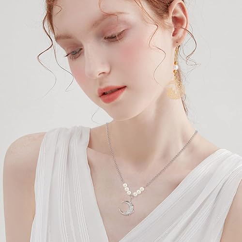 Miniatura 6 de arricraft 28 colgantes de acero inoxidable de 14 estilos de lunas, colgante de lunas chapadas con roseta de gato, accesorios redondos planos,