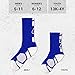 ChalkTalkSPORTS Custom Team Number Socks | Youth & Adult Athletic Performance Socks | Blue | Choose Your Number