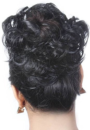 Chronex Bun 4 Inches Hair Extension with Clutcher (Black)