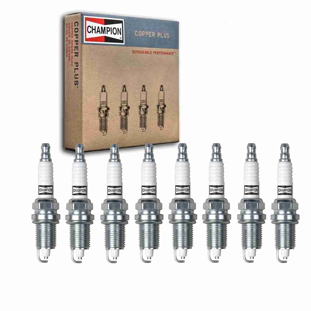 Amazon.com: 8 pc Champion Copper Plus Spark Plugs compatible with
