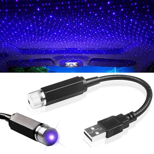 Starlight - Manta LED Ajustable para Interior de Coche, Luz de Ambiente USB, Mini Techo Estrellado, Universal, Varios Modos, Plug and Play