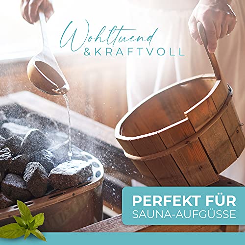 MS Nature® - Premium Qualität - Mentholkristalle für Sauna 100% Minzöl – Eiskristalle als Sauna Zubehör zum Inhalieren – Eukalyptus Saunaaufguss – Sauna Aufgussmittel - Image 3