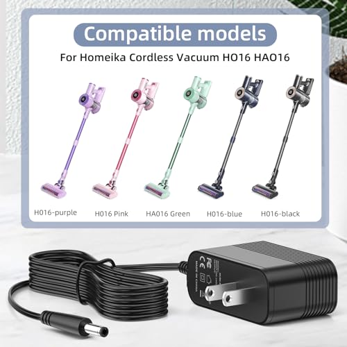 Homeika H016 HA016 Cordless Vacuum 26.5V Power Cord for 20Kpa Strong Suction
| Homeika H016 HA016 Cordless Vacuum Cord Power 26.5V AC/DC Adapter for 20Kpa Suction
| Homeika H016 HA016 Cordless Vacuum Cord 20Kpa Strong Suction Compatible with 26.5V C