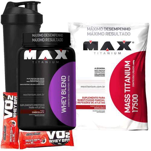 Whey Protein Blend Isolado Hidrolisado Zero Açucar 900g+Massa Titanium 1,4kg Copo Wei wey