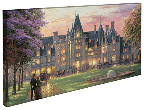 Thomas Kinkade Elegant Evening at Biltmore 16" x 31" Gallery Wrapped Canvas