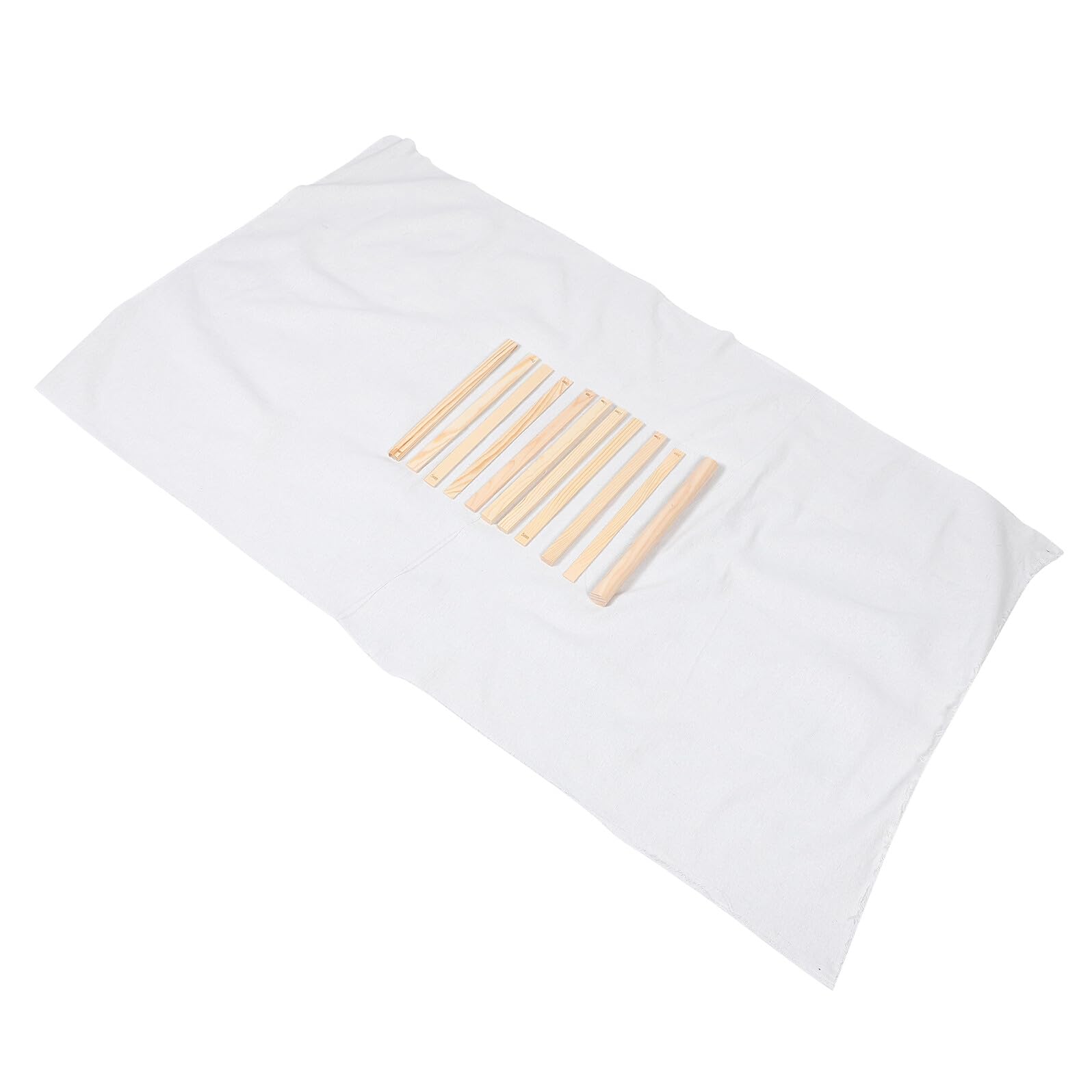 Hemobllo Kit de Herramientas para Cerámica Palos de Madera Maciza 3-12 MM Guía de Profundidad para Rodillos de Arcilla y Estera Absorbente para Mantener Humedad Adecuado para Modelado
