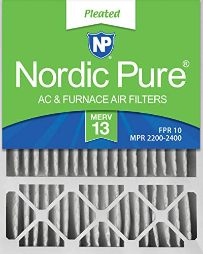 Nordic Pure 20x25x5HM13-2 20x25x5, MERV 13, Honeywell Replacement Air Filter, Box of 2