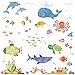 DECOWALL DW-1611S Aventura en el Mar Vinilo Pegatinas Decorativas Adhesiva Pared Dormitorio Salón Guardería Habitación Infantiles Niños Bebés