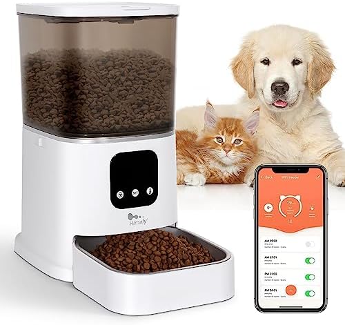 Distributeur De Croquettes WiFi Avec Application – Programmable, Batteries Incluses, Compact – Neuf
