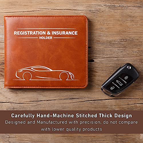 CANOPUS Car Registration and Insurance Holder with Magnetic Closure, Car Document Holder, Vehicle Glove Box Organizer, Wallet for Auto, Motorcycle, Truck and More, 1 Pack with EZ Pass Strip, Car - Thumbnail 3