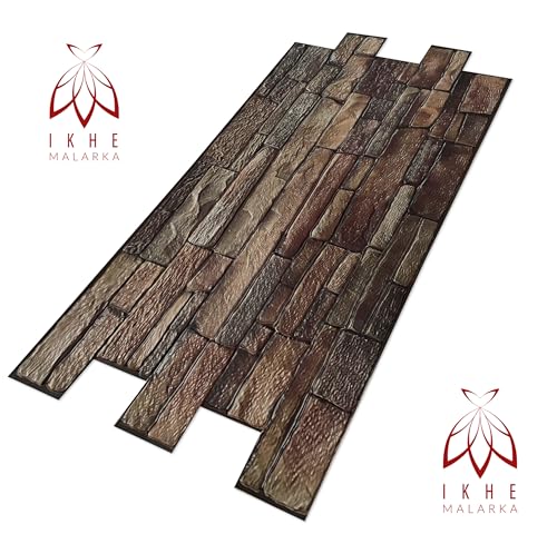EURODECO | Panneaux muraux Décoratifs 3D 4 m² aspect pierre, 10 pièces, panneaux muraux, revêtement mural, panneaux de plafond, revêtement PVC, carrelage imitation tatouage mural – vue 7
