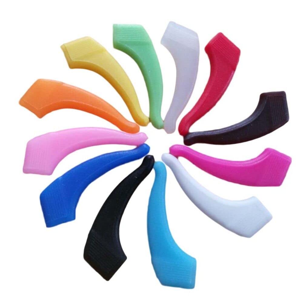LALAFINA 12paire Patins Silicone Antidérapants Pour Lunettes Accessoires De Maintien Pour Outdoor Et Sports