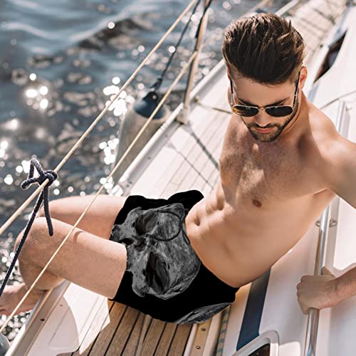 Short de plage squelette pour vacances d'été homme
