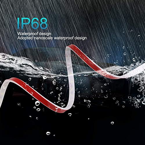 Image of AUTO SNAP 2 Pieces Car Door Opening Warning Lights 144 LED Strobe Flashing Anti Rear-end Collision Safety Lamps Welcome Flash Light (RED & ICE Blue, Pack of 2)