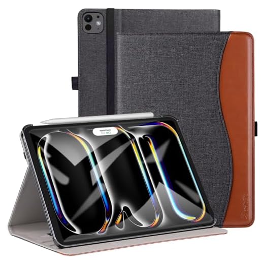 ZtotopCase för nya iPad Pro 12.9 fodral 2020, premium läder folio stativ fodral smart skydd med auto sov/vakna, stöder iPad penna laddning för 2020 iPad Pro 12,9 tum 4:e generationen – denim svart