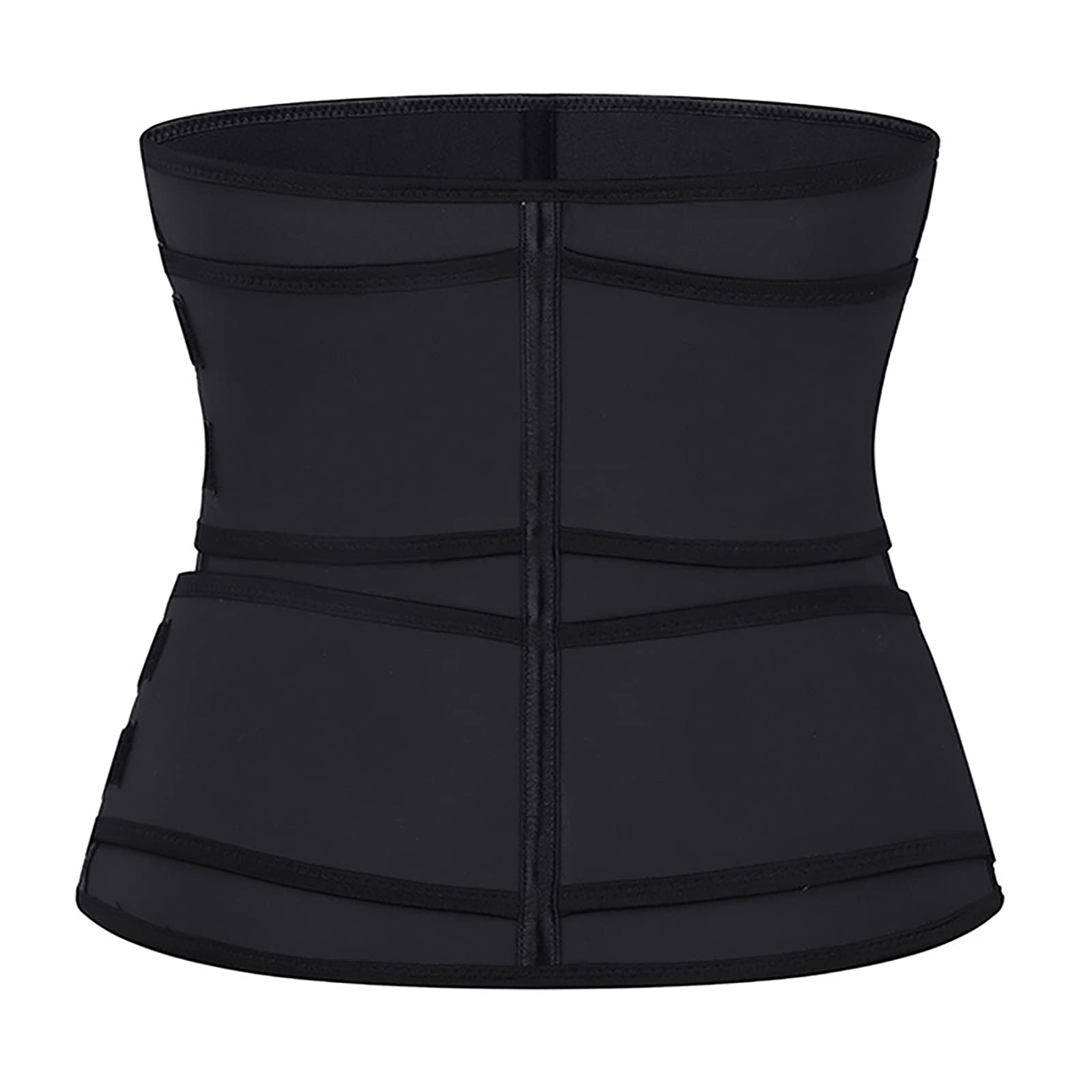 WHSPORT Femme Ceinture de Sudation Ajustable en Sauna Néoprène Ceinture de Minceur Sport Gaine Amincissante Ventre Plat Serre Taille Corset Sculptant Réglable Ceinture Abdominale Zip