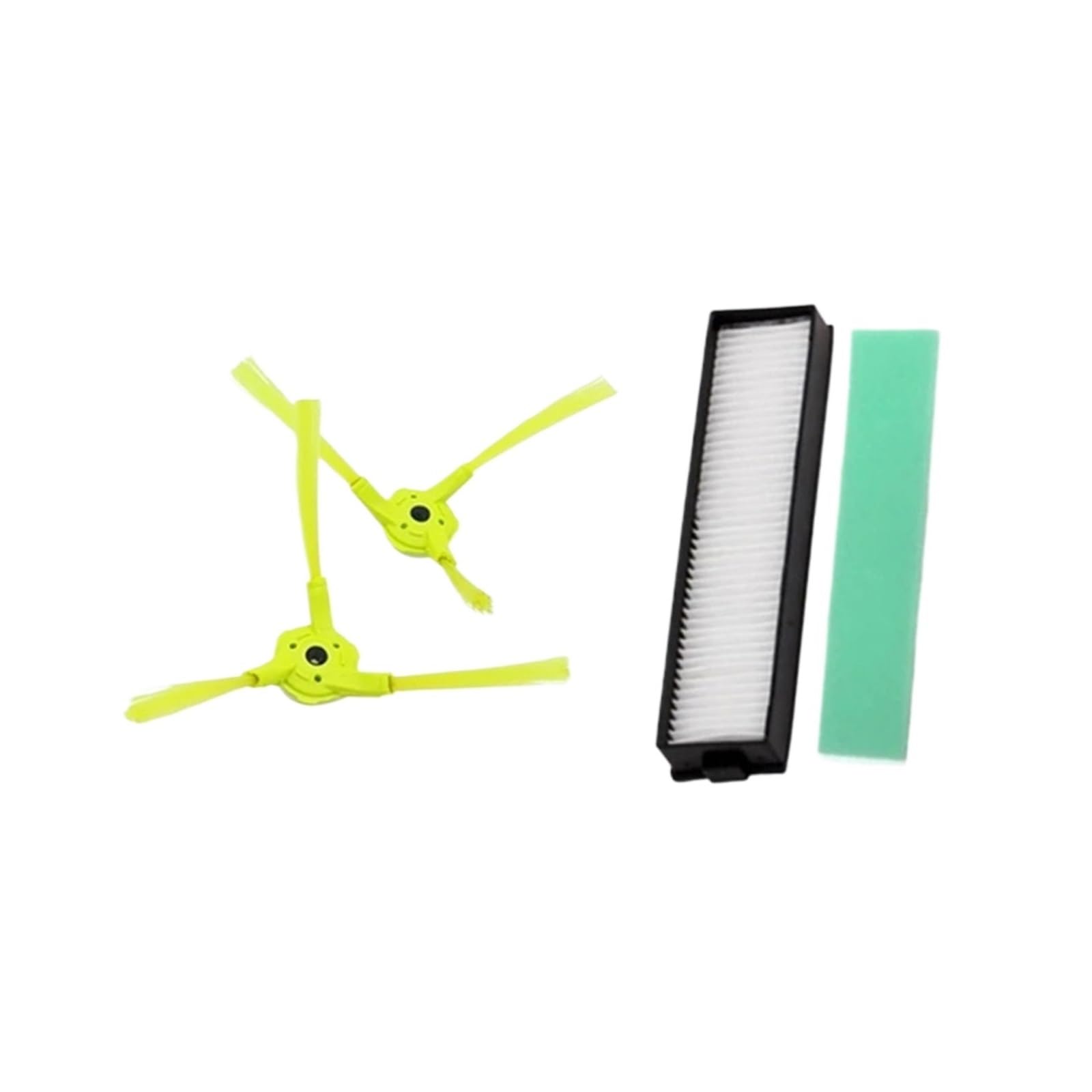 Accesorios For Aspiradoras (1 Par De Cepillos Laterales + Filtro Hepa + Esponja), Compatibles Con Piezas Robot Aspirador LG,HOM-BOT ROBOKING Hom Bot