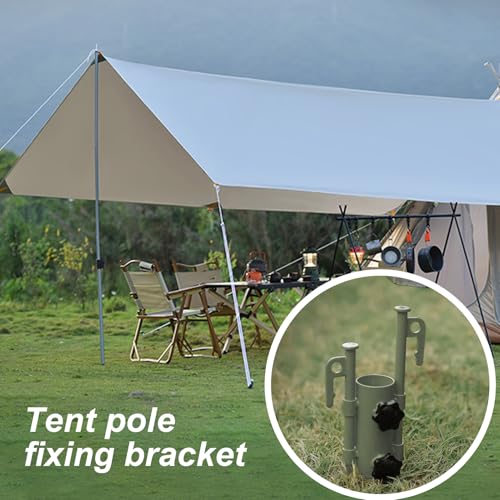 Support de mât de tente anti-vent léger pour stabiliser le camping
