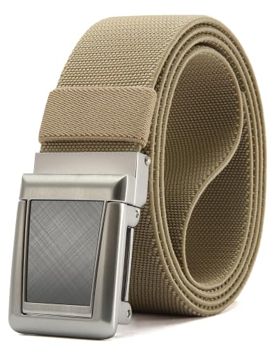 Image of CHAOREN Tactical Belt Men - 1.5 inch Stretch Work Belt with Zinc Alloy Buckle | Quick Release, Zinc Alloy Buckle, Heavy Duty, Stretchy Nylon, Military, Hiking, EDC, EMT, EMS