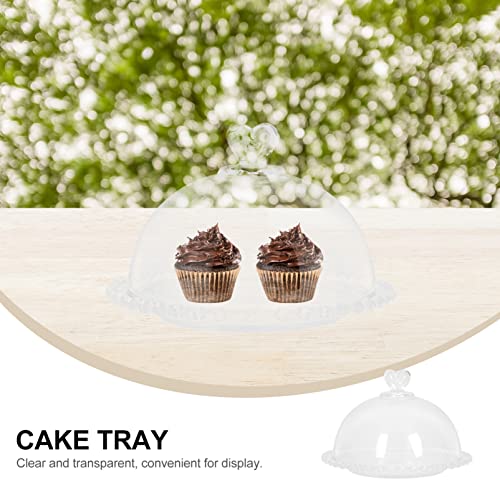 Doitool Clear Glass Butter Dish With Dome Lid Crystal Covered Butter Holder Round Cheese Butter Keeper Container Dessert Storage Dish For Home Kitchen #TOP5