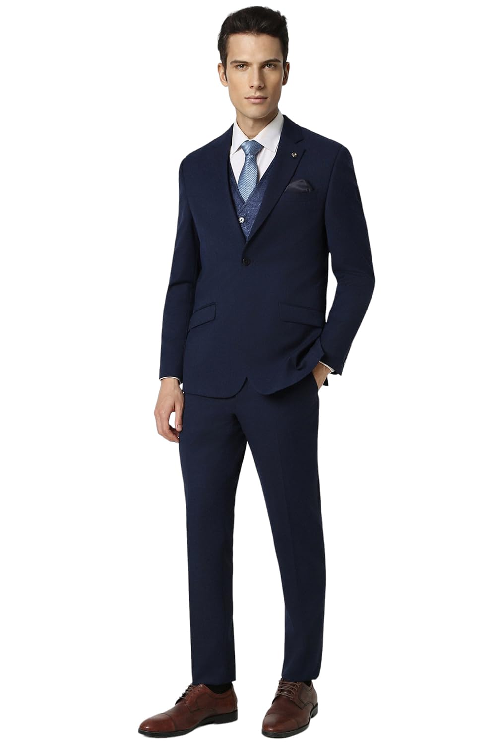 van heusen Men's Polyester Blend Three Piece Suit-Dress Set-picture-21