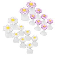 Vista 9 de Beaupretty Separadores de dedos de silicona con flores para pedicura, 24 unidades, reutilizables, separadores de dedos de gel, cómodos divisores
